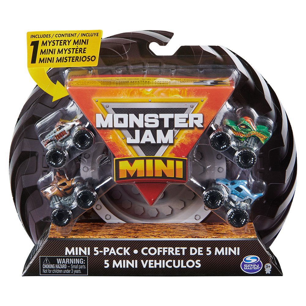  Monster Jam | Vehículos Minis 5 pack 