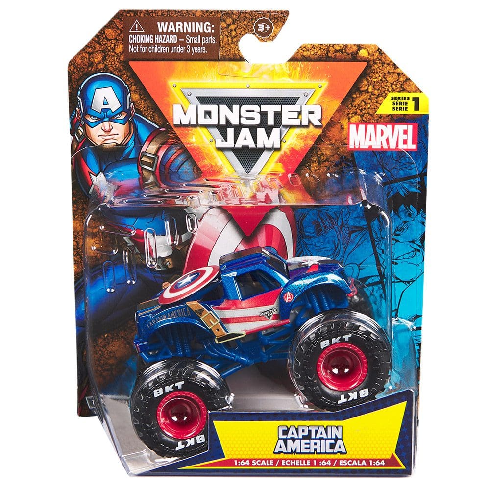 Monster Jam | Vehículo Capitán America 1:64