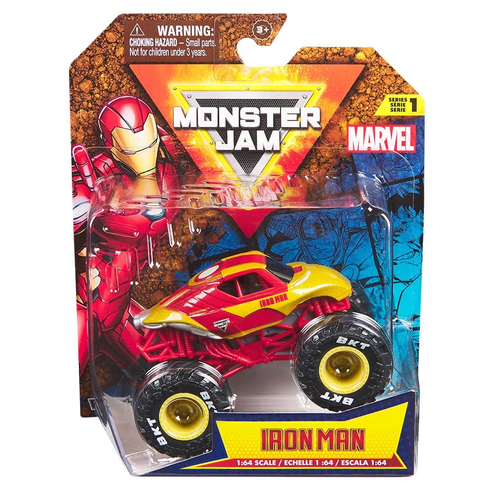 Monster Jam - Vehículo Iron Man 1:64