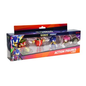 Figuras de Acción Sonic Prime Pack de 4 Personajes