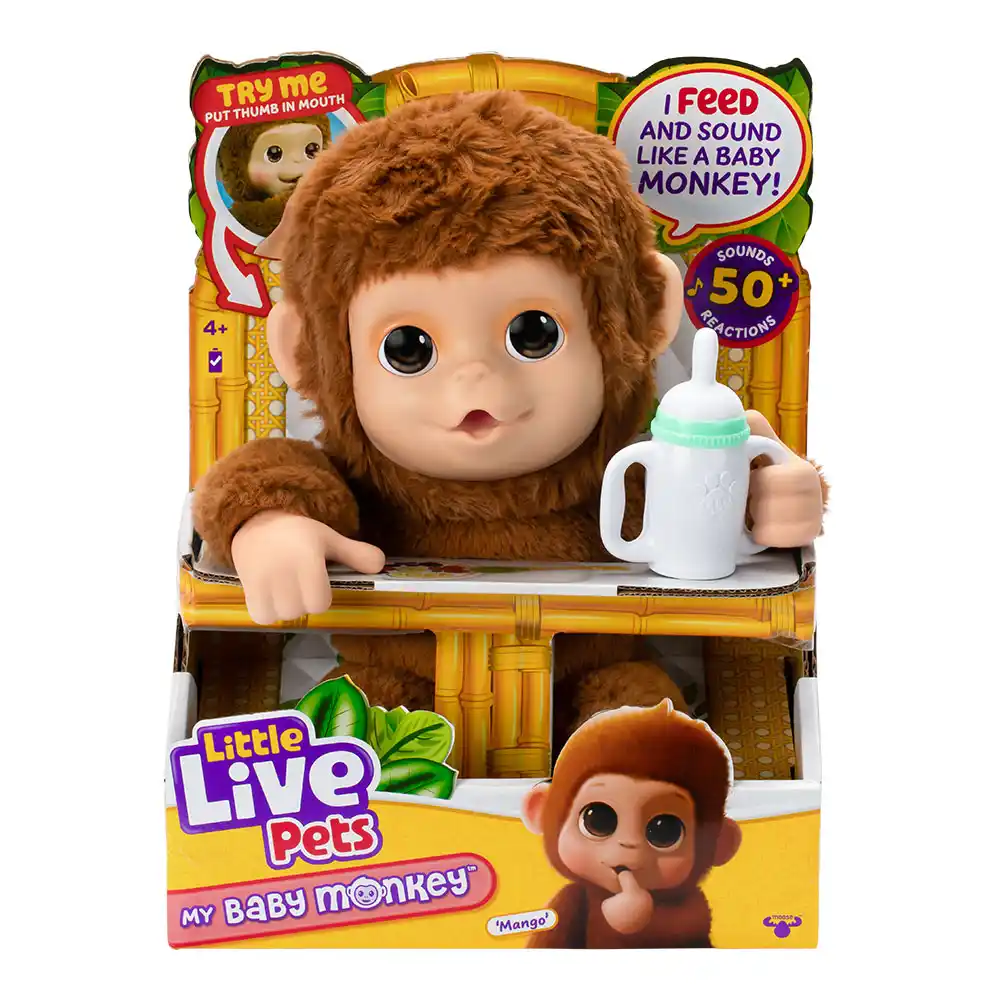 Little Live Pets | Monito Interactivo My Baby Monkey