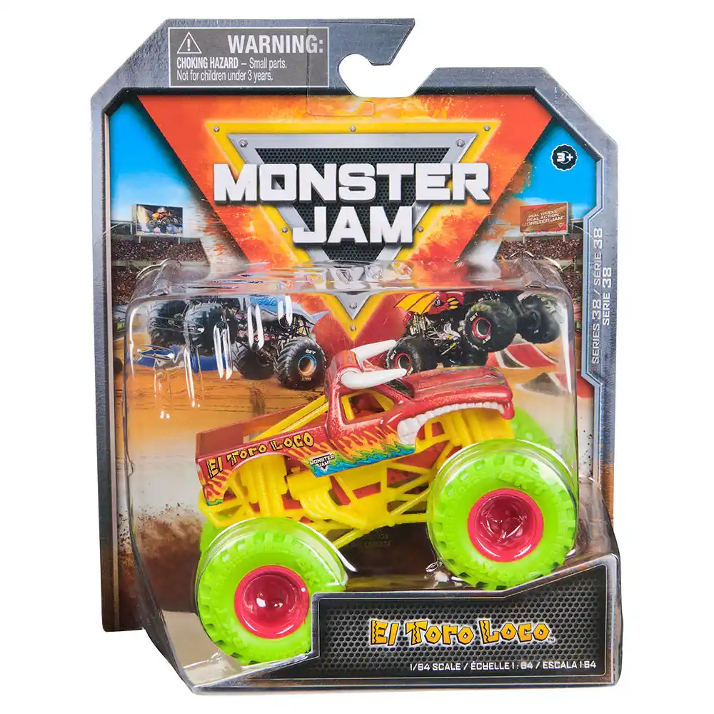 Monster Jam | Vehículo El Toro Loco 1:64