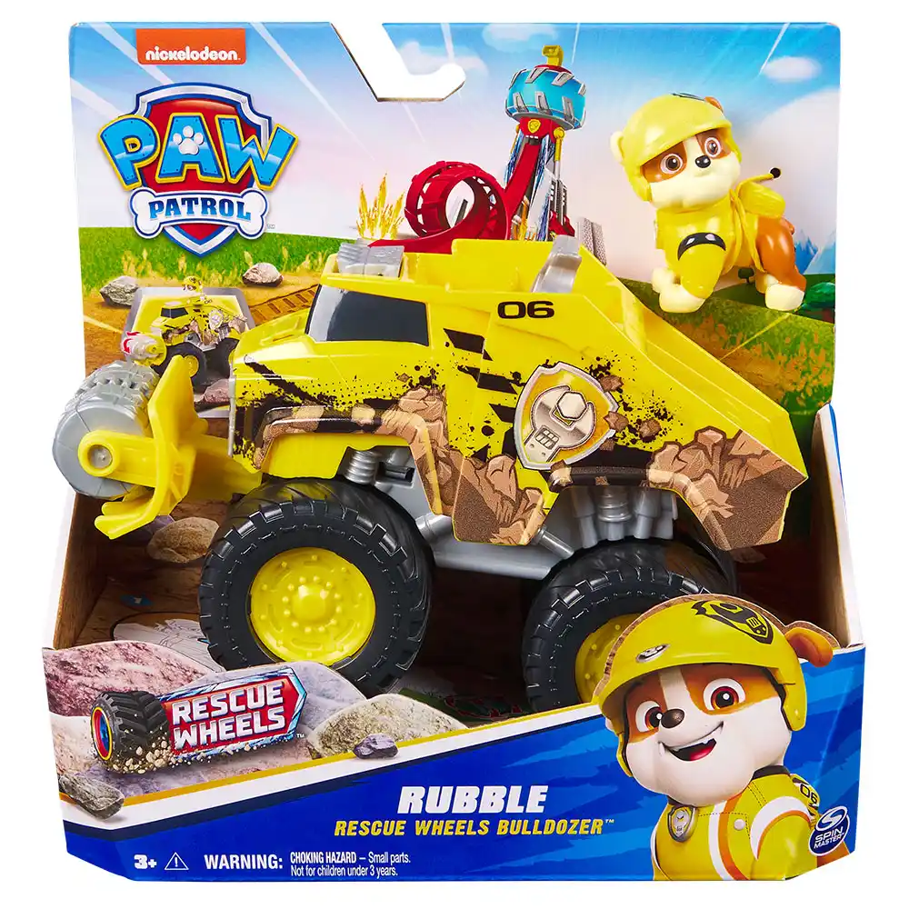 Paw Patrol | Vehículo con figura Rubble